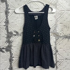 Vintage 80s double breasted tank